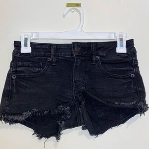 Black American Eagle jean shorts